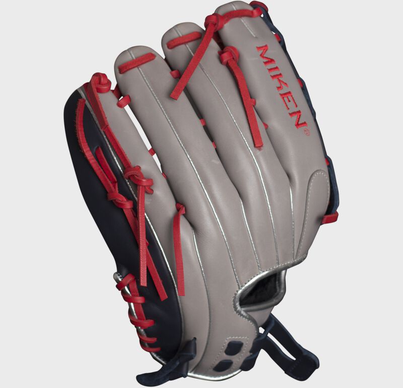 2026 Miken Player Series Grey/Navy 15" Fielding Glove, Right Hand Throw